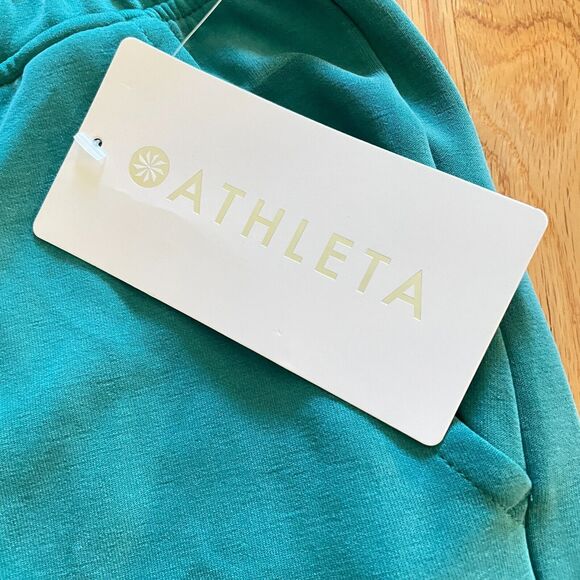 New with Tags ATHLETA Seasoft Emerald Green Casual Straight Pant Womens Size XL - Picture 2 of 6